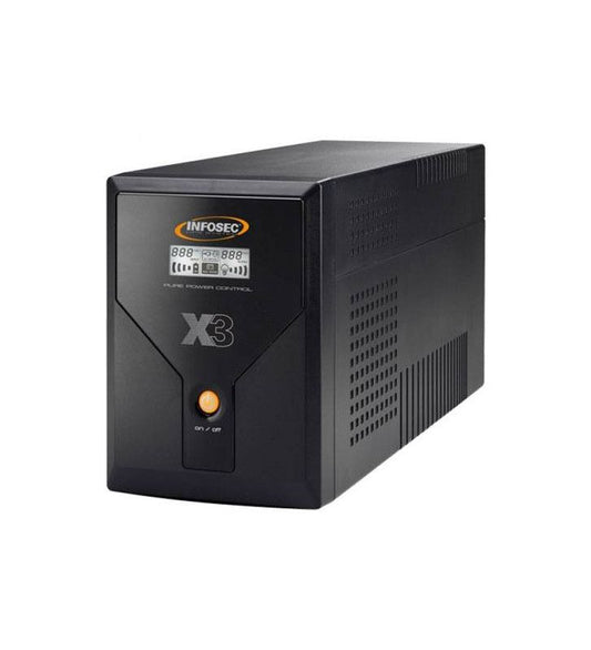 Infosec X3 EX LCD USB 1600 alimentation d'Ã©nergie non interruptible InteractivitÃ© de ligne 1,6 kVA 4 sortie(s) CA