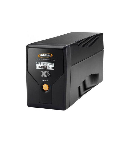 Infosec X3 EX LCD USB 2000 alimentation d'Ã©nergie non interruptible InteractivitÃ© de ligne 2 kVA 4 sortie(s) CA