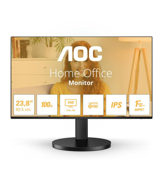 AOC 24B3HA2 Ã©cran plat de PC 60,5 cm (23.8") 1920 x 1080 pixels Full HD LED Noir