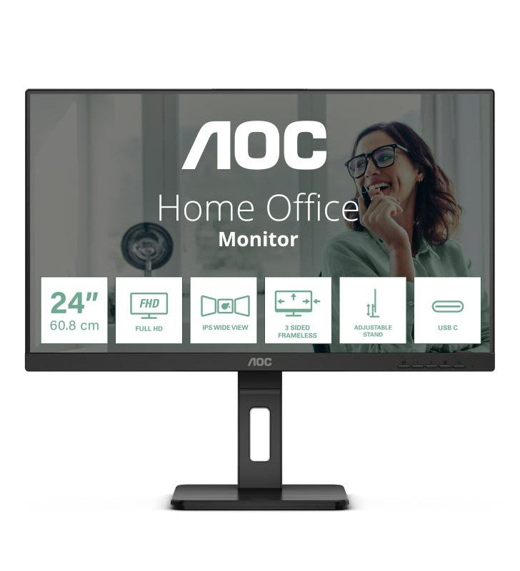 AOC 24P3CV LED display 60,5 cm (23.8") 1920 x 1080 pixels Full HD Noir