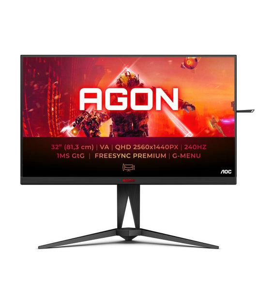 AOC AGON 5 AG325QZN/EU LED display 80 cm (31.5") 2560 x 1440 pixels Quad HD Noir