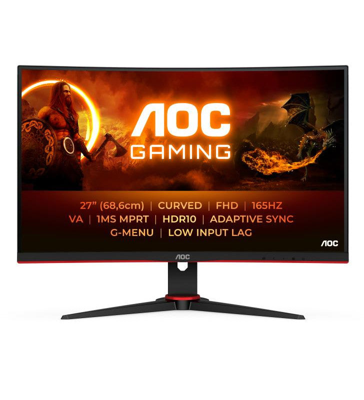 AOC G2 C27G2E/BK Ã©cran plat de PC 68,6 cm (27") 1920 x 1080 pixels Noir, Rouge