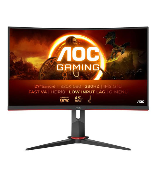 AOC G2 C27G2Z3/BK Ã©cran plat de PC 68,6 cm (27") 1920 x 1080 pixels Full HD LED Noir, Rouge