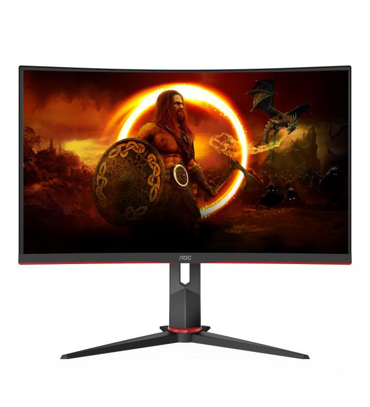 AOC CQ27G2S/BK Ã©cran plat de PC 68,6 cm (27") 2560 x 1440 pixels Quad HD Noir, Rouge