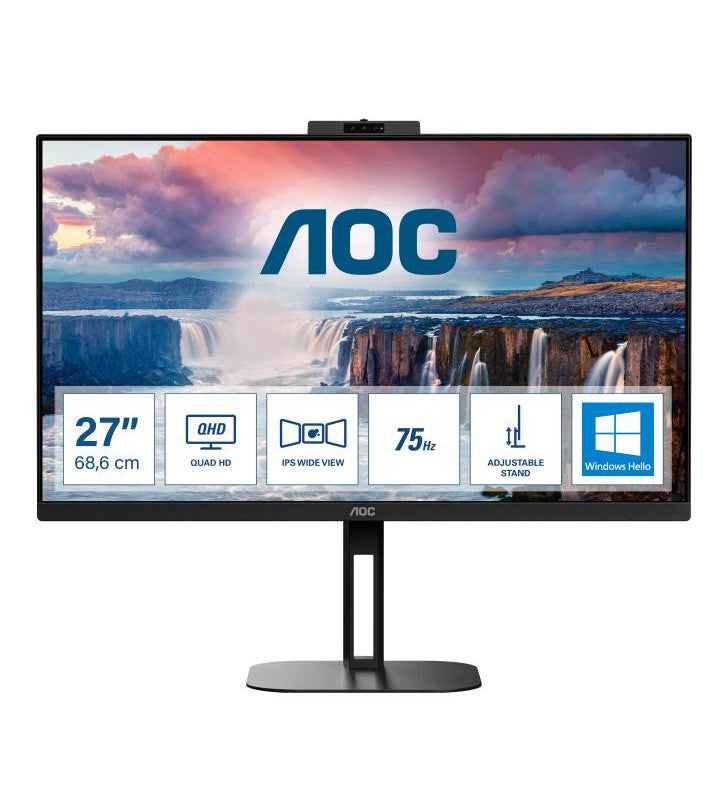 AOC V5 Q27V5CW/BK Ã©cran plat de PC 68,6 cm (27") 2560 x 1440 pixels Quad HD LED Noir