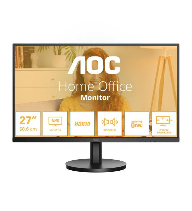 AOC B3 U27B3A Ã©cran plat de PC 68,6 cm (27") 3840 x 2160 pixels 4K Ultra HD LCD Noir