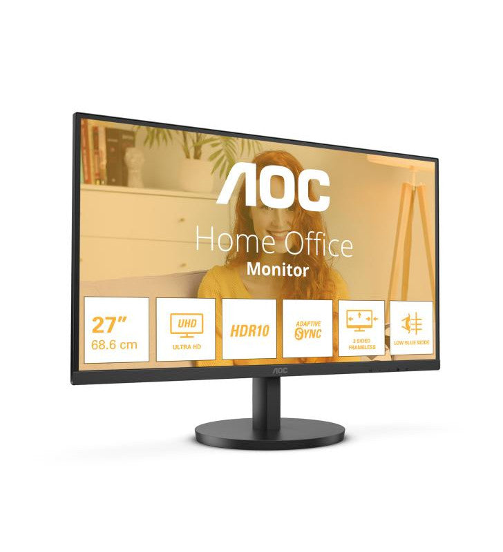 AOC B3 U27B3M Ã©cran plat de PC 68,6 cm (27") 3840 x 2160 pixels 4K Ultra HD LCD Noir