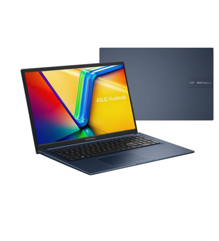 ASUS Vivobook 17 P1704ZA-AU293X IntelÂ® Core? i3 i3-1215U Ordinateur portable 43,9 cm (17.3") Full HD 8 Go DDR4-SDRAM 512 Go SSD Wi-Fi 6E (802.11ax) Windows 11 Pro Bleu