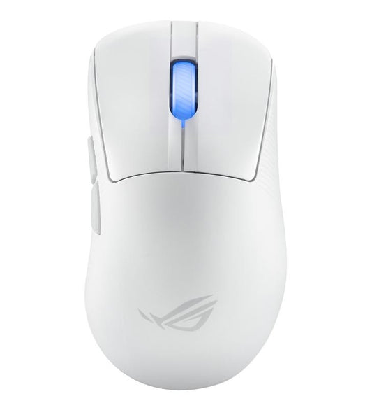 ASUS ROG Keris II Ace Wireless AimPoint White souris Jouer Droitier RF Wireless + Bluetooth + USB Type-A Optique 42000 DPI