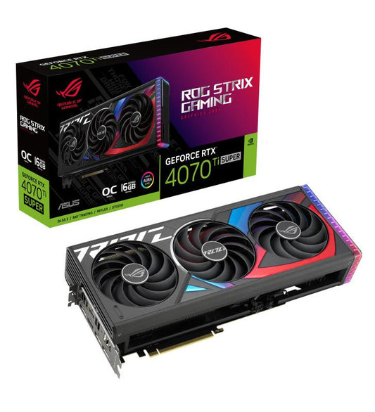 ASUS ROG -STRIX-RTX4070TIS-O16G-GAMING NVIDIA GeForce RTX 4070 Ti SUPER 16 Go GDDR6X