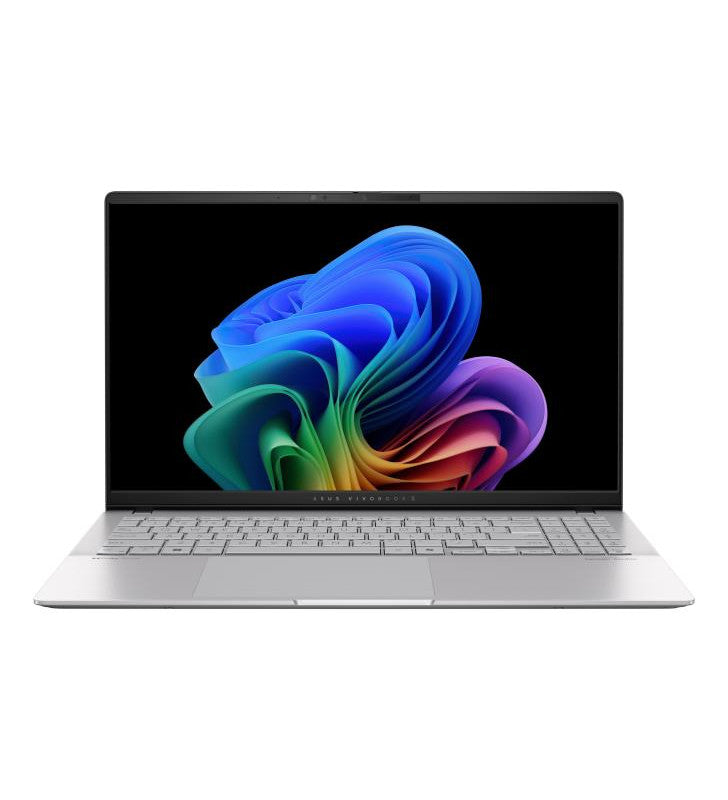 ASUS Vivobook S 15 OLED S5507QA-MA038X Qualcomm Snapdragon X1-P42-100 Ordinateur portable 39,6 cm (15.6") 3K 16 Go LPDDR5x-SDRAM 512 Go SSD Wi-Fi 7 (802.11be) Windows 11 Pro Argent