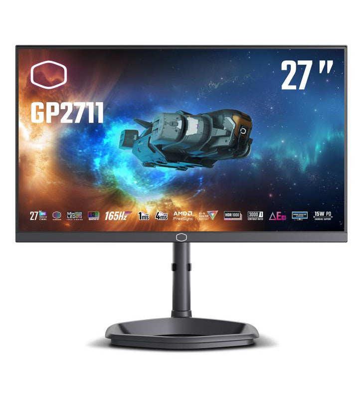 Cooler Master Gaming GP2711 LED display 68,6 cm (27") 2560 x 1440 pixels 2K Ultra HD Noir