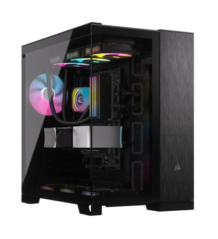 CORSAIR 6500X Mid-Tower PC Case, Black/Obsidian Aluminum