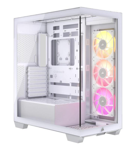 CORSAIR iCUE LINK 3500X RGB Mid-Tower PC Case, White