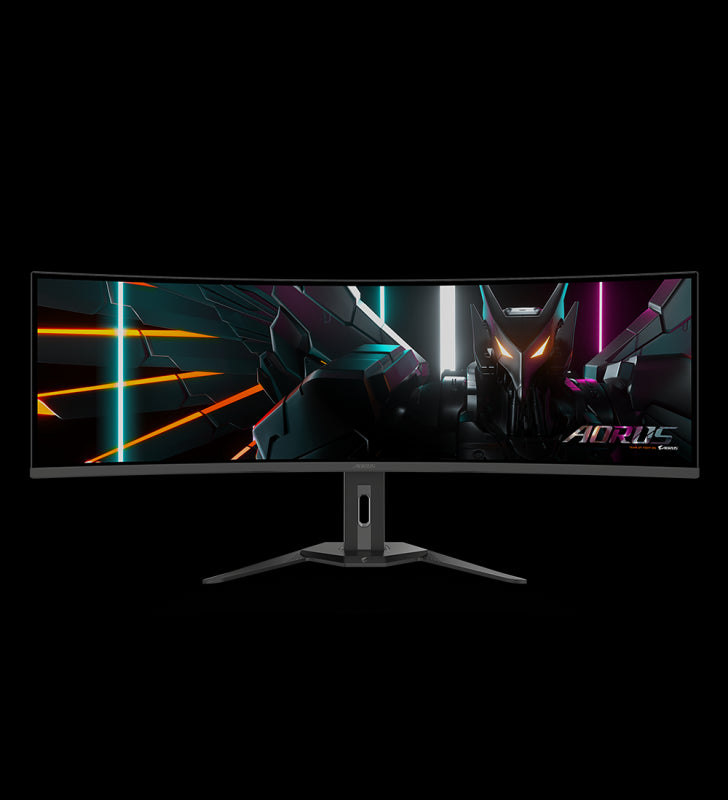 GIGABYTE AORUS Moniteur de jeu incurvÃ© CO49DQ OLED - 5120x1440 (DQHD), 1800R, 144Hz, 0,03 ms, KVM, FreeSync Premium Pro, HDMI 2.1