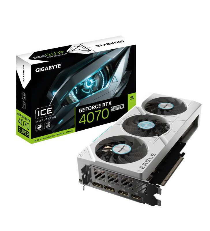 GIGABYTE GeForce RTX 4070 SUPER EAGLE OC ICE 12G NVIDIA 12 Go GDDR6X