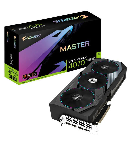 GIGABYTE AORUS GeForce RTX 4070 Ti SUPER MASTER 16G NVIDIA 16 Go GDDR6X