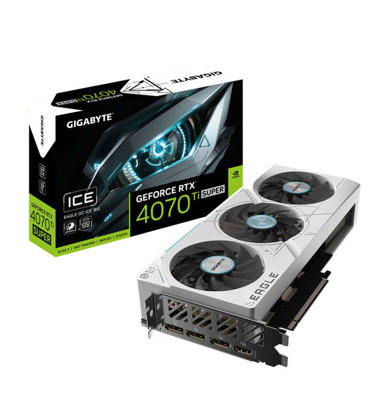 GIGABYTE GeForce RTX 4070 Ti SUPER EAGLE OC ICE 16G NVIDIA 16 Go GDDR6X