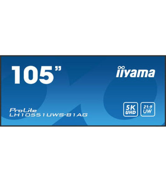 iiyama LH10551UWS-B1AG affichage de messages Ã‰cran plat de signalisation numÃ©rique 2,66 m (104.7") LED 500 cd/mÂ² Full HD Ultra large Noir 24/7