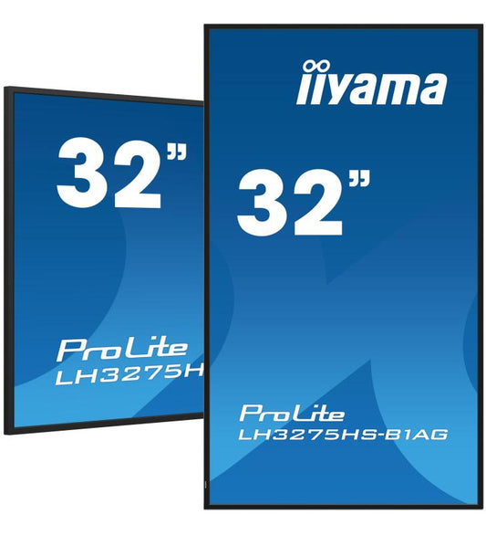 iiyama LH3275HS-B1AG affichage de messages Ã‰cran plat de signalisation numÃ©rique 81,3 cm (32") LCD Wifi 500 cd/mÂ² Full HD Noir IntÃ©grÃ© dans le processeur Android 11 24/7