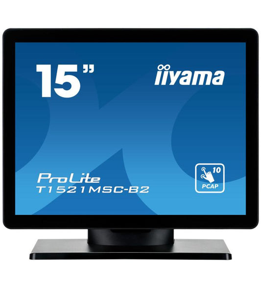 iiyama ProLite T1521MSC-B2 Ã©cran plat de PC 38,1 cm (15") 1024 x 768 pixels XGA LED Ã‰cran tactile Dessus de table Noir