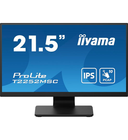 iiyama ProLite T2252MSC-B2 Ã©cran plat de PC 54,6 cm (21.5") 1920 x 1080 pixels Full HD LCD Ã‰cran tactile Noir