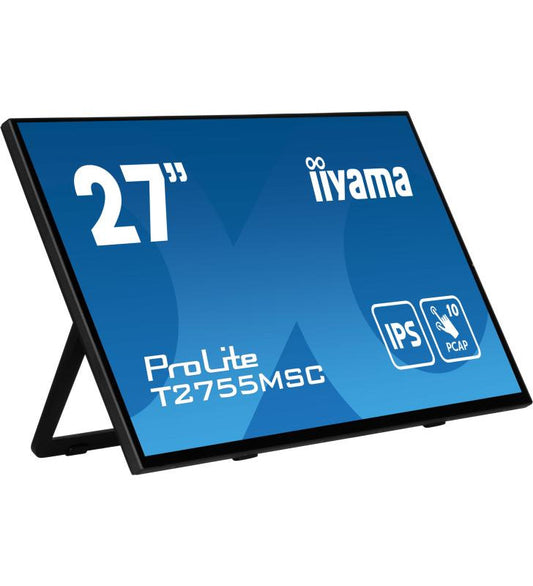 iiyama ProLite T2755MSC-B1 Ã©cran plat de PC 68,6 cm (27") 1920 x 1080 pixels Full HD LED Ã‰cran tactile Dessus de table Noir