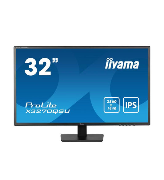 iiyama ProLite X3270QSU-B1 Ã©cran plat de PC 81,3 cm (32") 2560 x 1440 pixels Wide Quad HD LED Noir