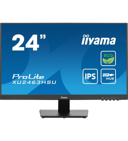 iiyama ProLite XU2463HSU-B1 Ã©cran plat de PC 60,5 cm (23.8") 1920 x 1080 pixels Full HD LED Noir