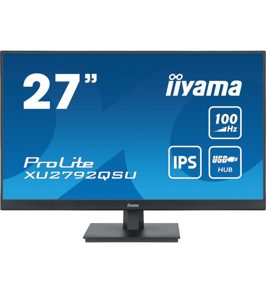 iiyama ProLite Ã©cran plat de PC 68,6 cm (27") 2560 x 1440 pixels Dual WQHD LED Noir