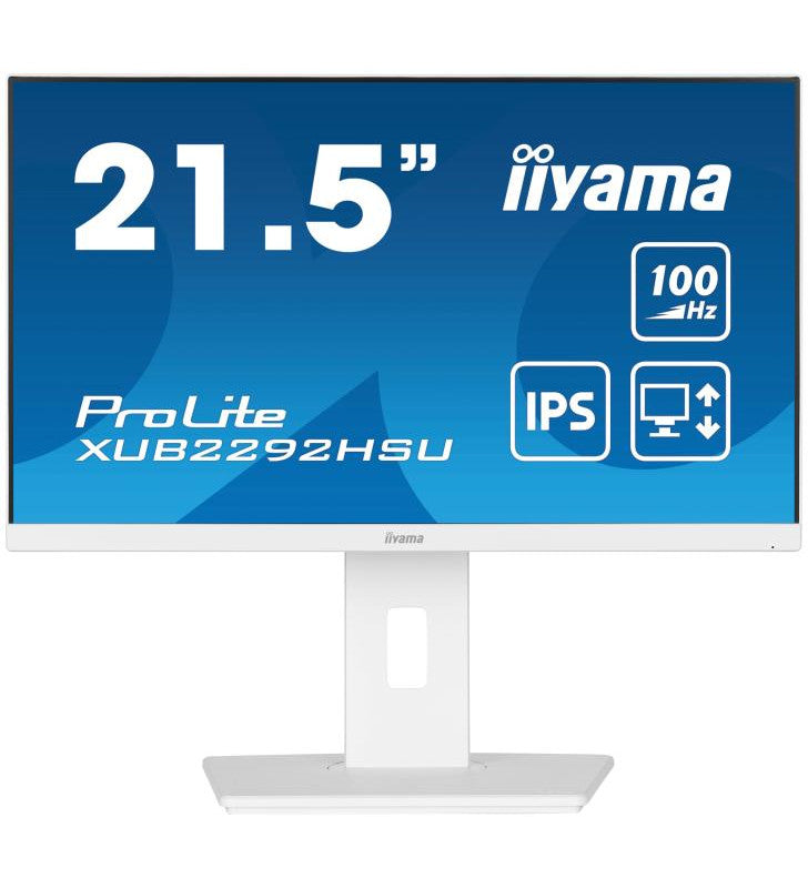 iiyama ProLite XUB2292HSU-W6 Ã©cran plat de PC 54,6 cm (21.5") 1920 x 1080 pixels Full HD LED Blanc