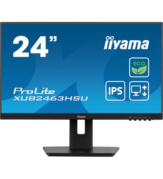 iiyama ProLite XUB2463HSU-B1 Ã©cran plat de PC 61 cm (24") 1920 x 1080 pixels Full HD LED Noir