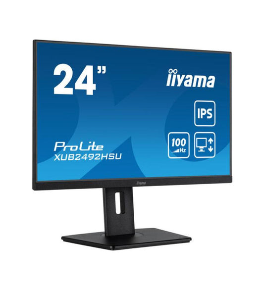 iiyama XUB2492HSU-B6 Ã©cran plat de PC 60,5 cm (23.8") 1920 x 1080 pixels Full HD LED Noir