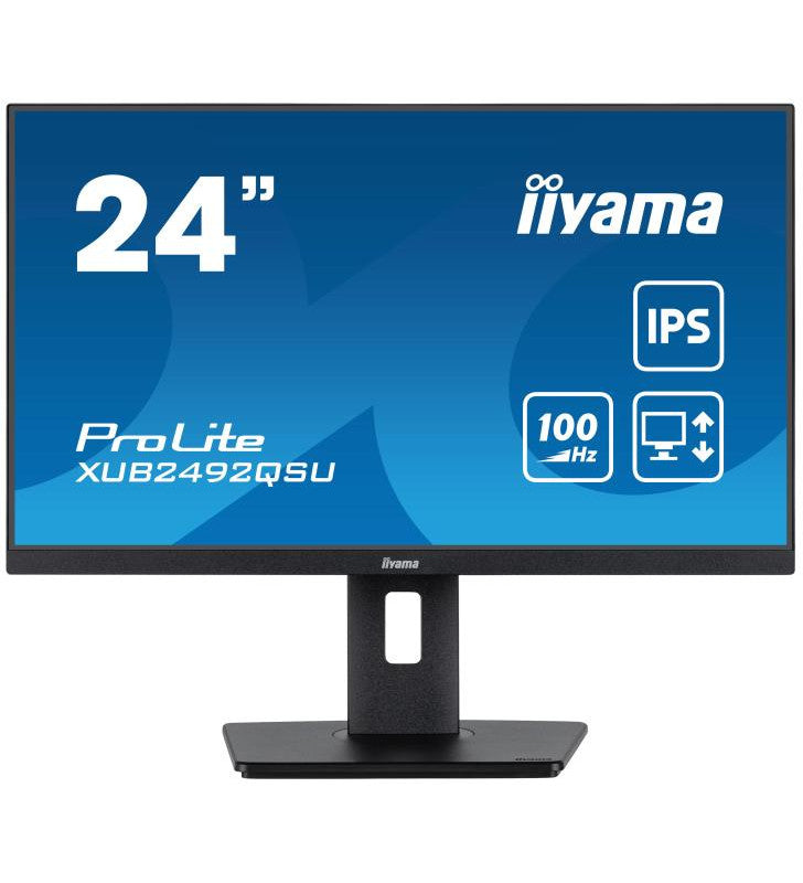 iiyama ProLite XUB2492QSU-B1 Ã©cran plat de PC 60,5 cm (23.8") 2560 x 1440 pixels Wide Quad HD LED Noir