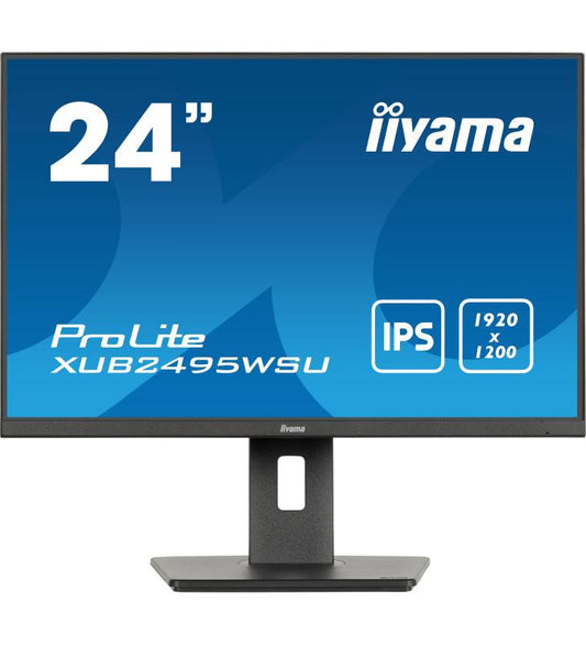 iiyama ProLite XUB2495WSU-B7 Ã©cran plat de PC 61 cm (24") 1920 x 1200 pixels 4K Ultra HD LED Noir