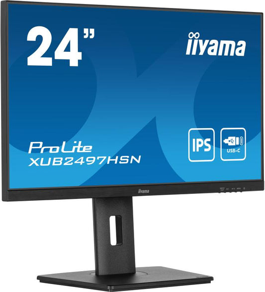 iiyama ProLite XUB2497HSN-B1 LED display 61 cm (24") 1920 x 1080 pixels Full HD Noir