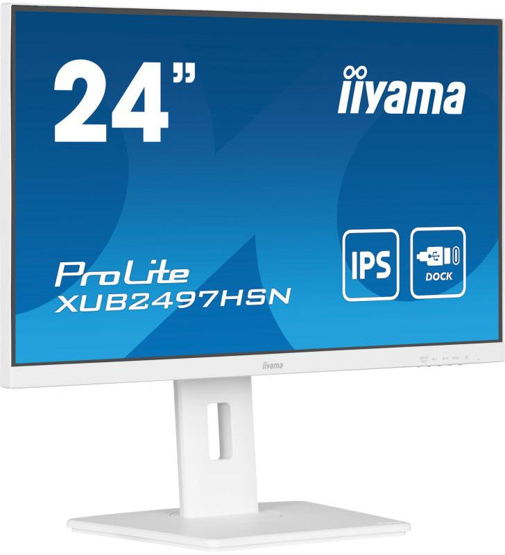 iiyama ProLite XUB2497HSN-W1 Ã©cran plat de PC 60,5 cm (23.8") 1920 x 1080 pixels Full HD LED Blanc