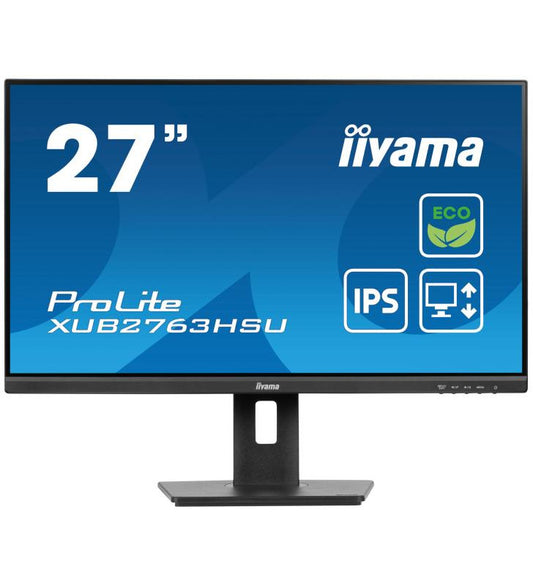 iiyama ProLite XUB2763HSU-B1 Ã©cran plat de PC 68,6 cm (27") 1920 x 1080 pixels Full HD LED Noir