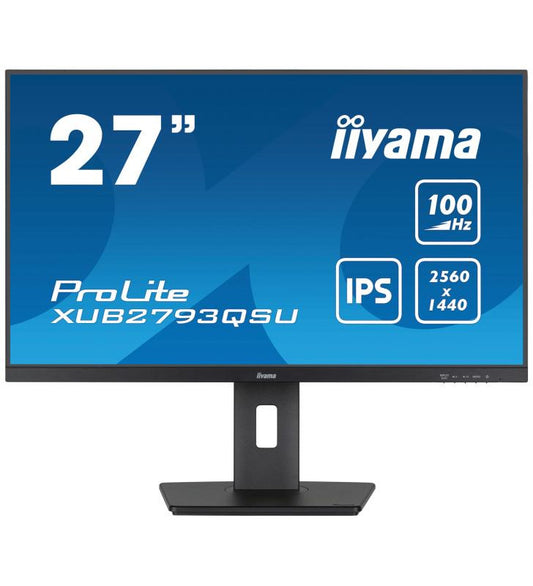 iiyama ProLite XUB2793QSU-B6 LED display 68,6 cm (27") 2560 x 1440 pixels Quad HD Noir