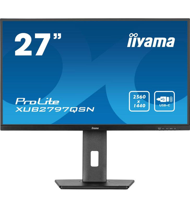 iiyama ProLite XUB2797QSN-B1 Ã©cran plat de PC 68,6 cm (27") 2560 x 1440 pixels Wide Quad HD LED Noir