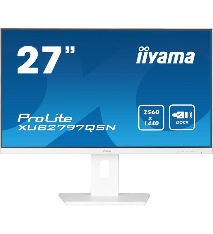 iiyama ProLite XUB2797QSN-W1 Ã©cran plat de PC 68,6 cm (27") 2560 x 1440 pixels Wide Quad HD LED Blanc