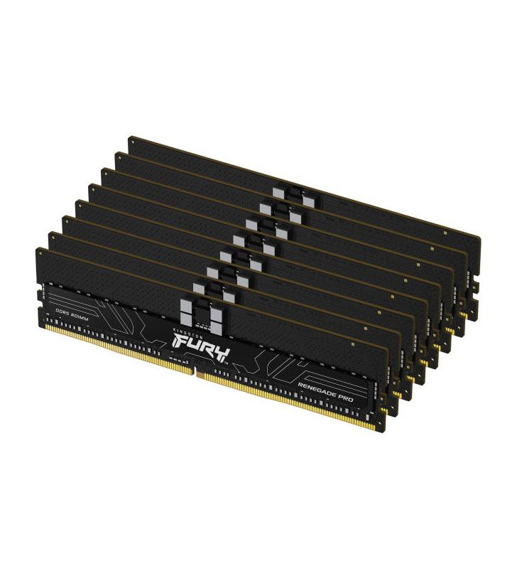 Kingston Technology FURY 256 Go 5600 MT/s DDR5 ECC Reg CL28 DIMM (kit de 8) Renegade Pro EXPO