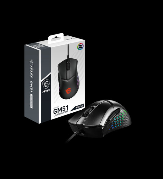 MSI CLUTCH GM51 LIGHTWEIGHT souris Jouer Droitier USB Type-A Optique 26000 DPI