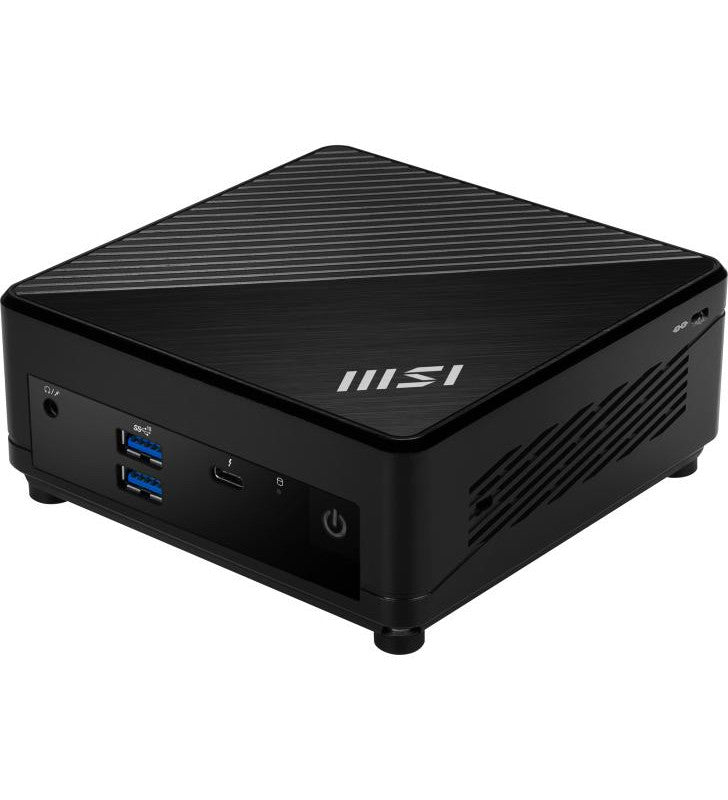 MSI Cubi 5 12M-001EU PC/poste de travail IntelÂ® Core? i7 i7-1255U 16 Go DDR4-SDRAM 512 Go SSD Windows 11 Home Mini PC Noir