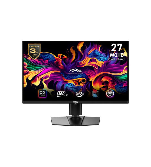 MSI MAG 271QPX QD-OLED Ã©cran plat de PC 67,3 cm (26.5") 2560 x 1440 pixels Wide Quad HD QDOLED Noir