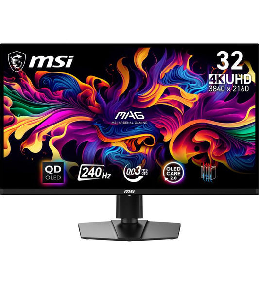 MSI MAG 321UPX QD-OLED Ã©cran plat de PC 80 cm (31.5") 3840 x 2160 pixels 4K Ultra HD QDOLED Noir