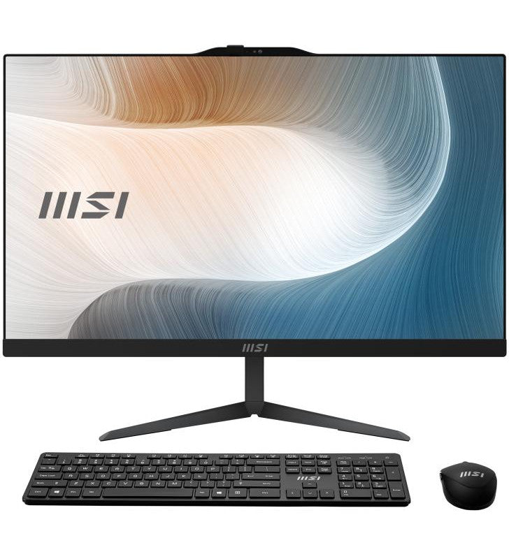 MSI Modern AM242 1M-1082FR Intel Core 5 120U 60,5 cm (23.8") 1920 x 1080 pixels PC All-in-One 16 Go DDR5-SDRAM 512 Go SSD Windows 11 Pro Wi-Fi 6E (802.11ax) Noir