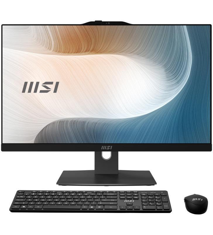 MSI Modern AM242TP 12M-854FR IntelÂ® Core? i7 i7-1255U 60,5 cm (23.8") 1920 x 1080 pixels PC All-in-One 16 Go DDR4-SDRAM 1 To SSD Windows 11 Pro Wi-Fi 6E (802.11ax) Noir