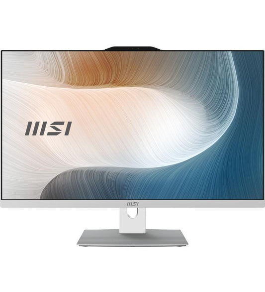 MSI Modern AM272P 12M-662FR IntelÂ® Core? i7 i7-1255U 68,6 cm (27") 1920 x 1080 pixels PC All-in-One 16 Go DDR4-SDRAM 512 Go SSD Windows 11 Pro Wi-Fi 6E (802.11ax) Blanc