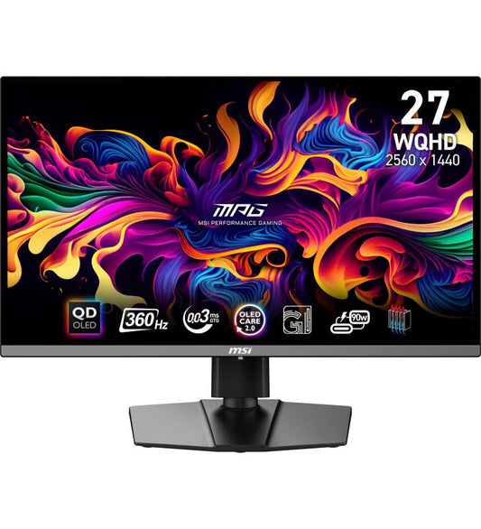 MSI MPG 271QRX QD-OLED Ã©cran plat de PC 67,3 cm (26.5") 2560 x 1440 pixels Wide Quad HD QDOLED Noir